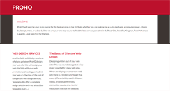 Desktop Screenshot of prohq.com