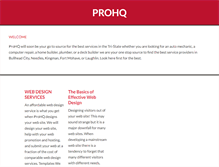 Tablet Screenshot of prohq.com